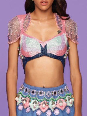 PAPA DON’T PREACH- Blue Is For Boys! Lehenga - Image 3