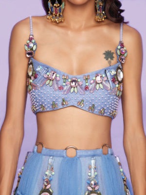 PAPA DON’T PREACH- Cinder-Who? Half-Lehenga set - Image 2