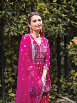 GOPI VAID – Chand Peplum Garara Set - Image 3