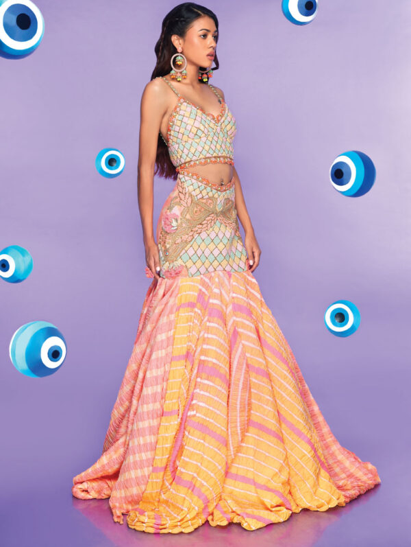 PAPA DON’T PREACH- Flutter Bug Lehenga Set