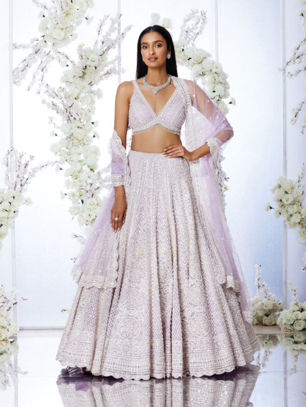 Seema Gujral - Lavender Lehenga Set