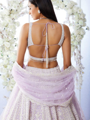 Seema Gujral - Lavender Lehenga Set - Image 3