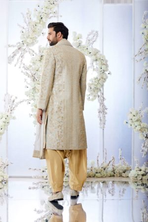 Seema Gujral- Two Tone Grey Sherwani Set - Image 3