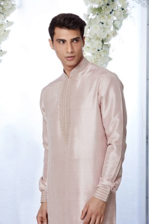 Seema Gujral- Rose Gold Kurta Set - Image 2