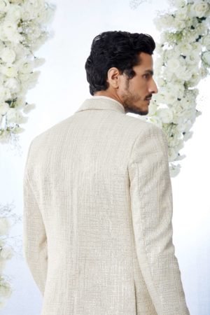 Seema Gujral- Grid Tuxedo Set - Image 2