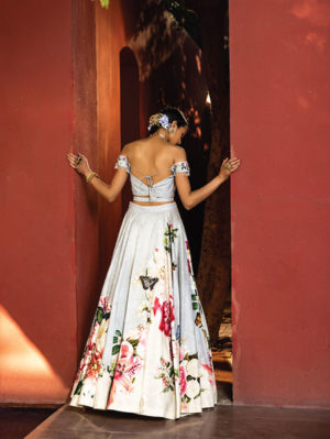 Kalista -Winter mint lehenga - Image 2
