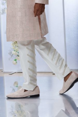 Seema Gujral- Powder Pink Sherwani Set - Image 5