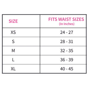 pdp bag size chart