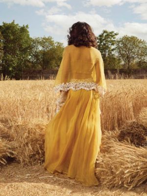 Ridhima Bhasin - Mustard Embroidered Lehenga Set - Image 3