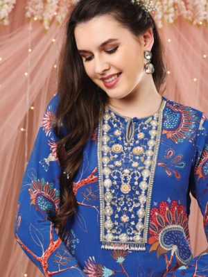 Aayushi Maniar - HIGH LOW TUNIC WITH A GHARARA - Image 2