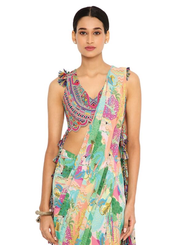 PAYAL SINGHAL - AKHIRA GREY SAREE
