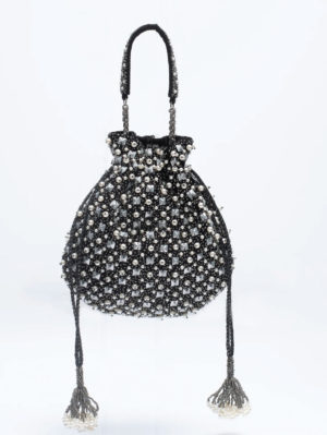 BEAUMONDE- Liza Black Potli - Image 2