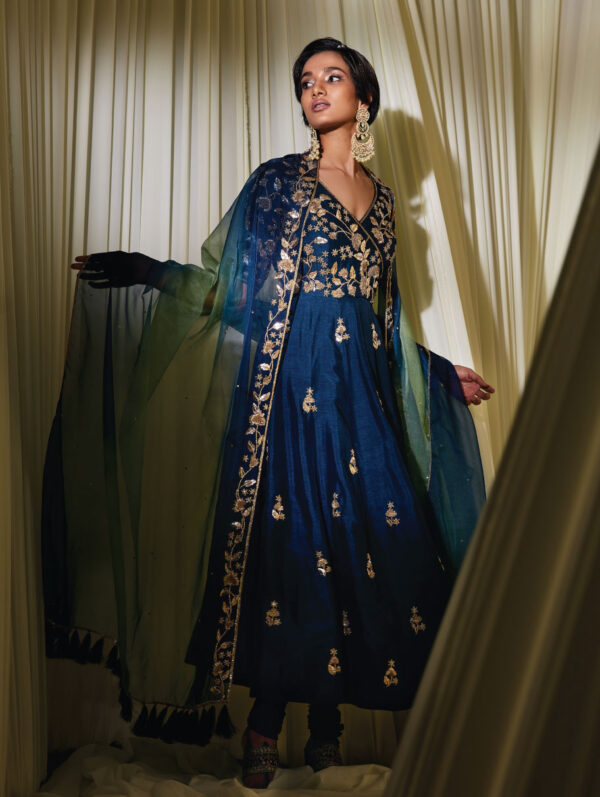 Disha Muchhala - NAVY BLUE ANARKALI SET