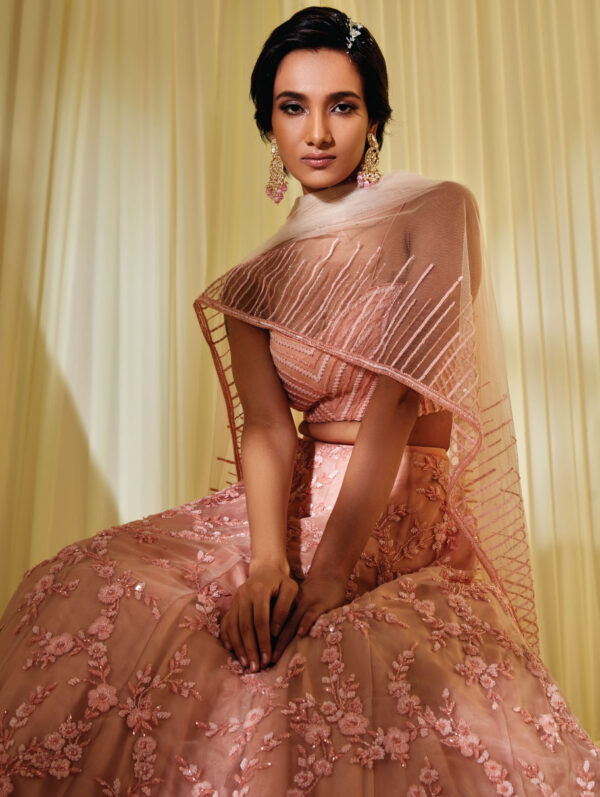Disha Muchhala - PEACH LEHENGA SET