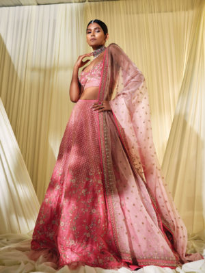 Disha Muchhala - ROSE PINK LEHENGA SET - Image 2