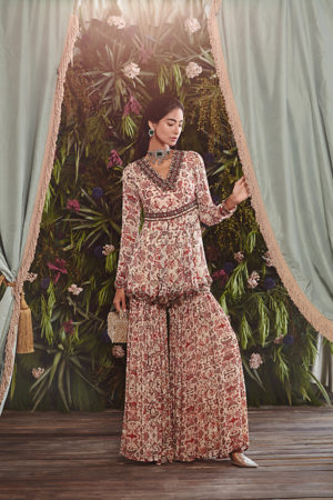 Ridhima Bhasin - MEHVISH PRINTED SHARARA SET - Image 4