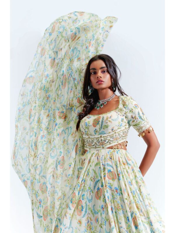 Mahima Mahajan - Ivory Embroidered anarkali