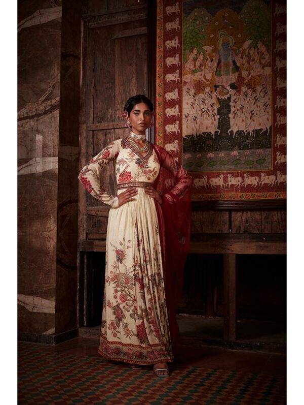KALISTA – TAHIRA ANARKALI GOWN Ivory
