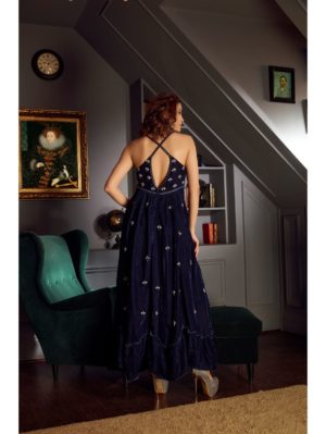 Priyanka Jain - Blue Velvet Dress - Image 3