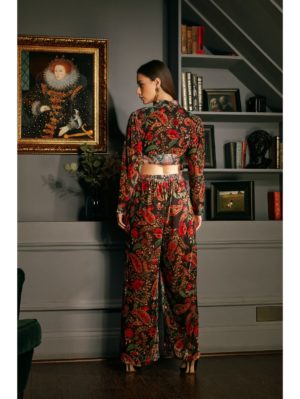 Priyanka Jain - Velvet Printed Co-ord - Image 4