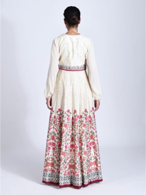 Basil Leaf- Beige printed lehenga - Image 3