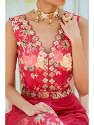 Basil Leaf- Pink printed jumpsuit - Image 3