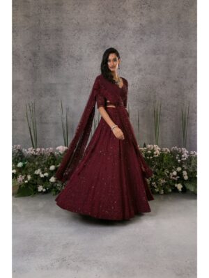 Pritika Vora - Rosewood lehenga tassle belt - Image 3