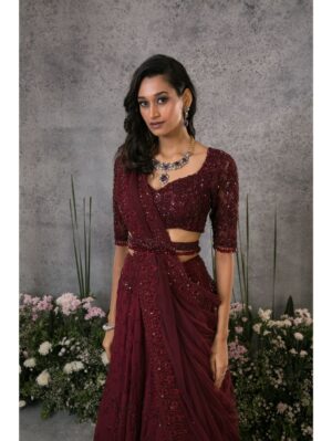 Pritika Vora - Rosewood lehenga tassle belt - Image 2