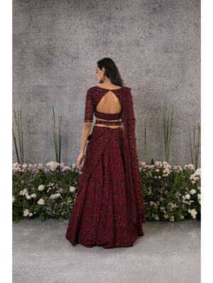 Pritika Vora - Rosewood lehenga tassle belt - Image 4