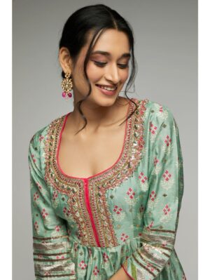 Gopi Vaid - Tilla Peplum Garara Set - Image 4