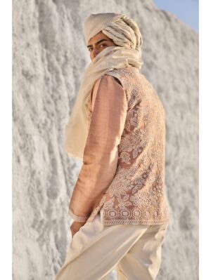Seema Gujral - Salmon Dori Bundi Set - Image 3