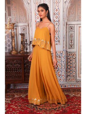 Esha Koul - musturd plazzo set - Image 2