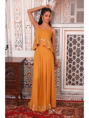 Esha Koul - musturd plazzo set - Image 5