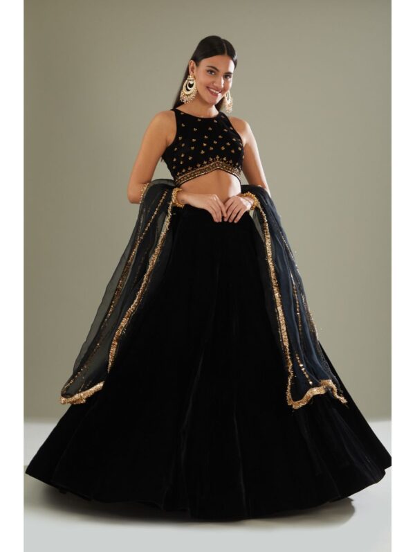 Esha Koul - black lehenga set