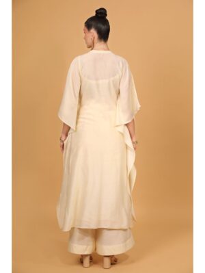 Neha Khullar- chanderi silk kaftan kurta set - Image 4