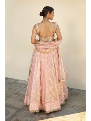 Neha Khullar- BANARASI CHANDERI LEHENGA - Image 2
