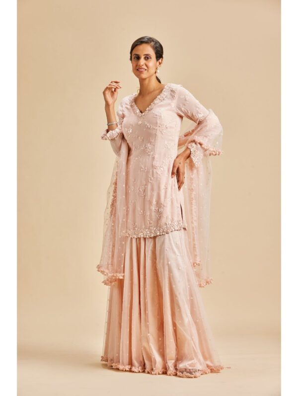 Nitika Gujral - BABY PINK SHARARA SET
