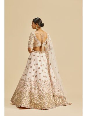 Nitika Gujral - BLUSH PINK RAW SILK LEHENGA CHOLI SET - Image 4