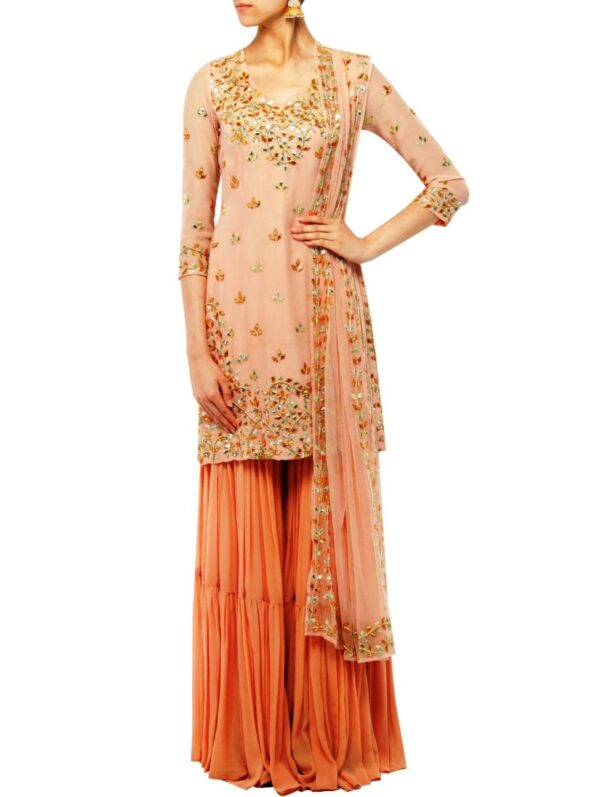 Esha Koul- Baby pink sharara set