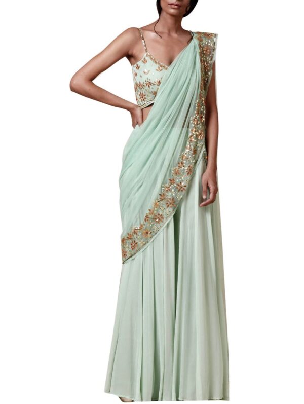 Esha Koul- Mint green  dupatta & plazzo set