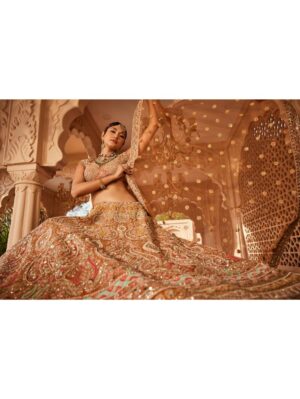 Kalighata - Rust embellished lehenga - Image 2
