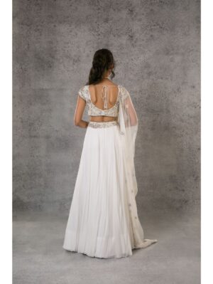 Pritika Vora - White multi-coloured lehenga - Image 4