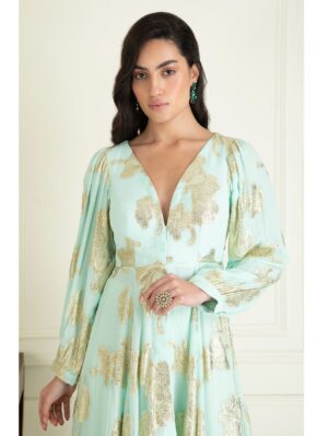 Priyanka Jain- Ice Blue suit set - Image 2