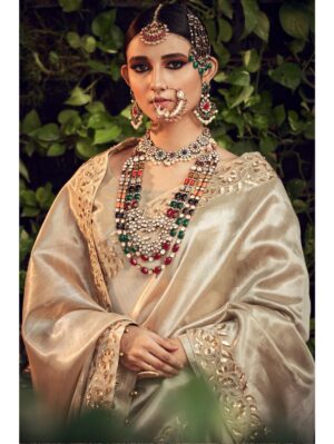 Ranian - CHAMPAGNE LENGHA SET WITH DUPATTA - Image 2