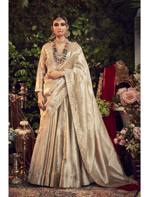 Ranian - CHAMPAGNE LENGHA SET WITH DUPATTA
