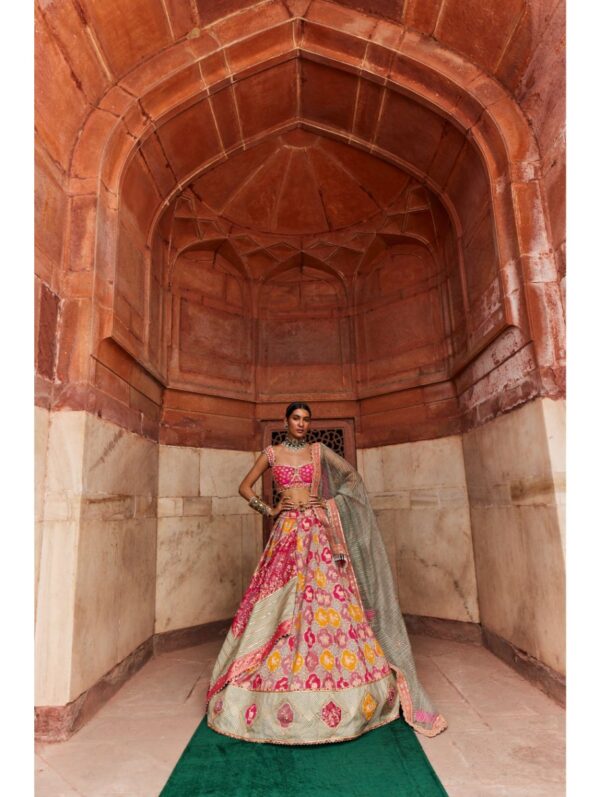 Aditi Gupta - Hot Pink Banarsi Chanderi Lehenga
