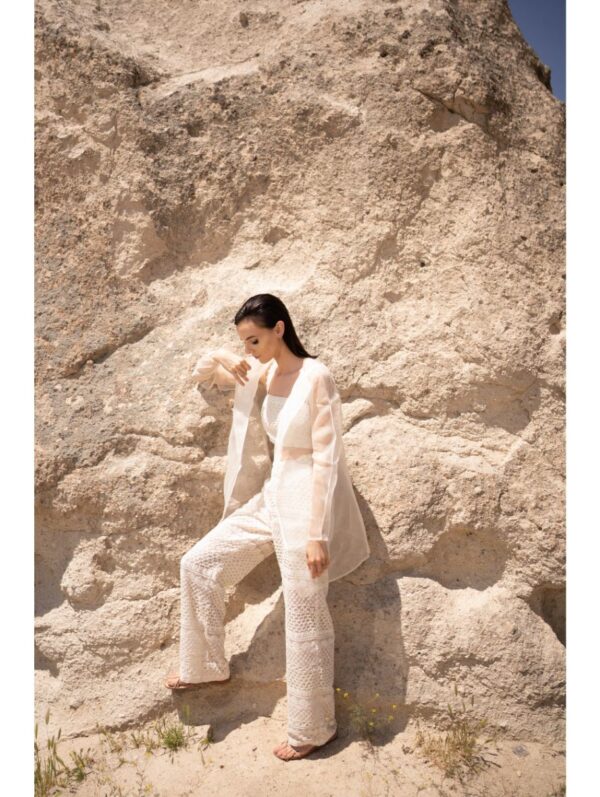 Couture By Niharika - GEOMETRIC PATTERNS WITH ALL OVER THREAD WORK