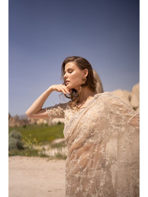 Couture By Niharika - HEAVILY EMBROIDERED WITH ALL OVER JAAL WORK