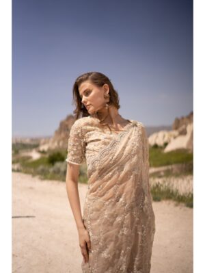 Couture By Niharika - HEAVILY EMBROIDERED WITH ALL OVER JAAL WORK - Image 2
