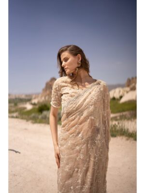 Couture By Niharika - HEAVILY EMBROIDERED WITH ALL OVER JAAL WORK - Image 3